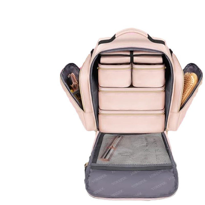 Cosmetic Organizer Backpack with Practical Compartment Design Kalsten