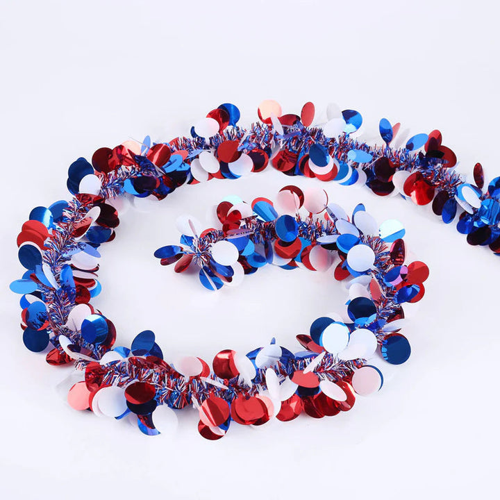 Unisex decorative confetti garland with metallic sequins and flexible wire core Kalsten