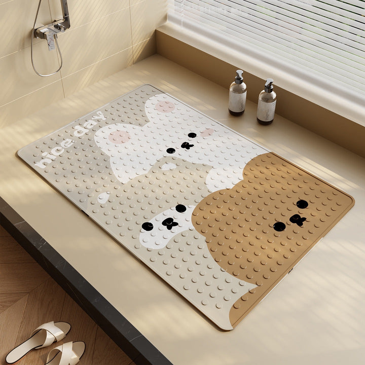 Fun Shark-Themed Bath Mat Kalsten