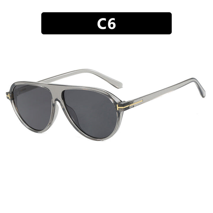 Women's trendy oversized sunglasses with elegant metal frame and UV protection Kalsten