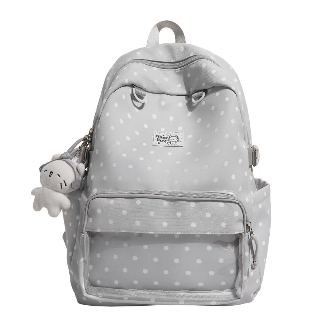 Polka Dot Embroidered Backpack Kalsten