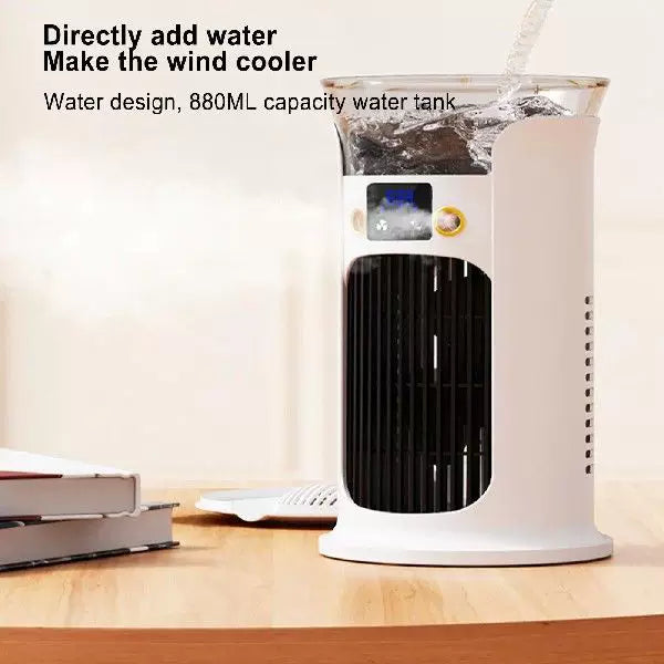 Unisex one size compact portable oscillating tower fan with digital display adjustable airflow and USB charging Kalsten