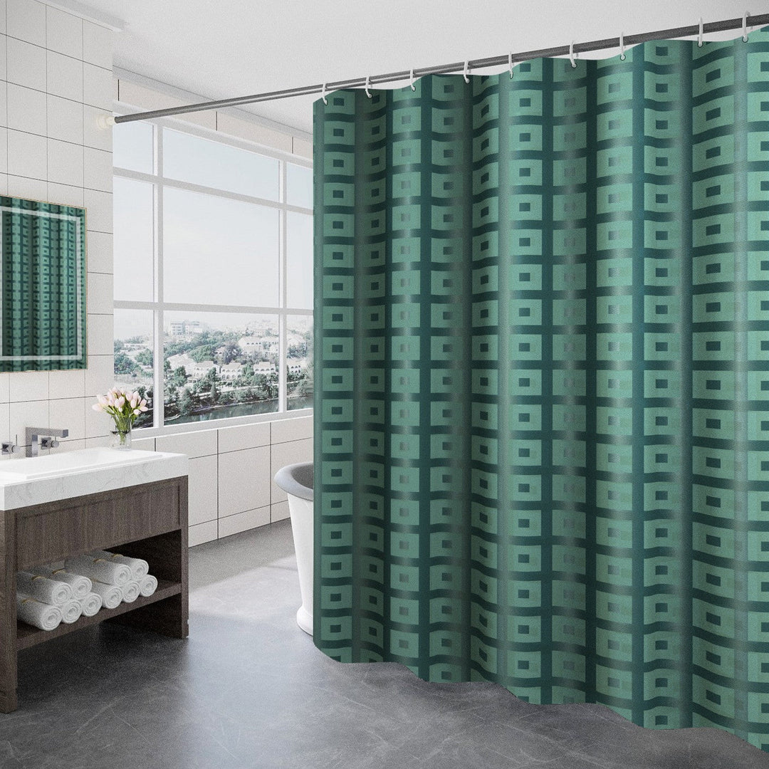 Women's Modern Geometric Shower Curtain Kalsten