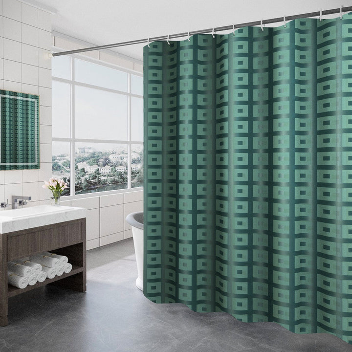 Women's Modern Geometric Shower Curtain Kalsten