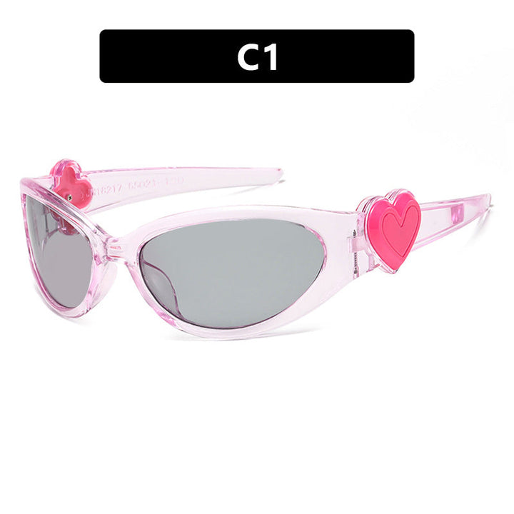 Ladies fashionable sunglasses with heart-shaped detail Kalsten