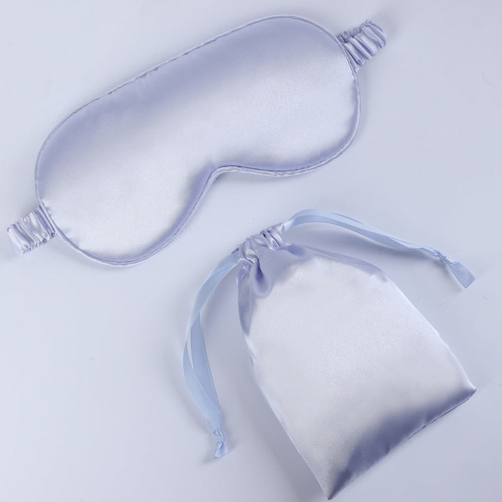 Women's nano silk sleep mask with padded eye area, adjustable elastic band, and storage pouch Kalsten