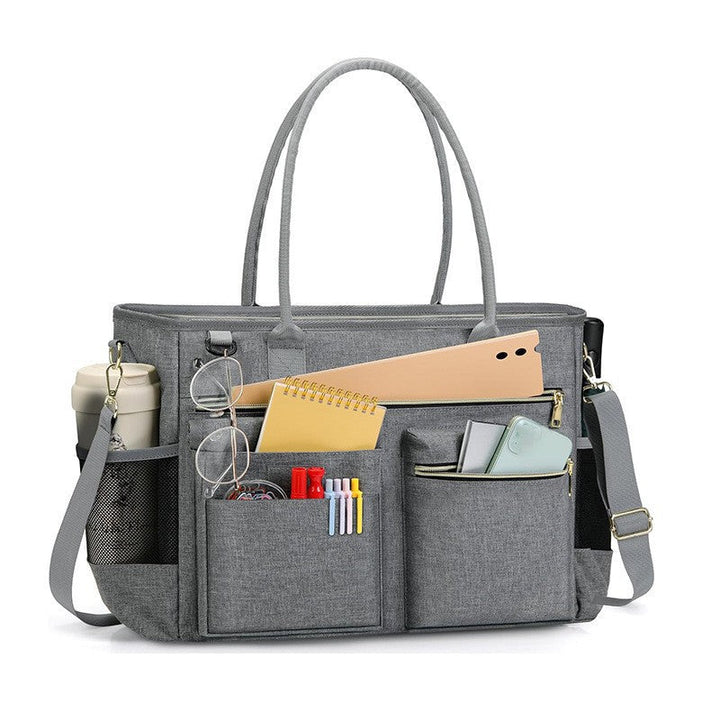 Multifunctional handbag with structured interior compartment system Kalsten