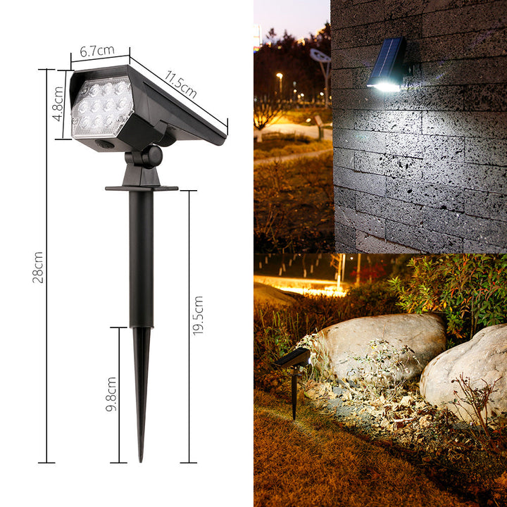 Adjustable Solar LED Landscape Spotlight Stake Kalsten