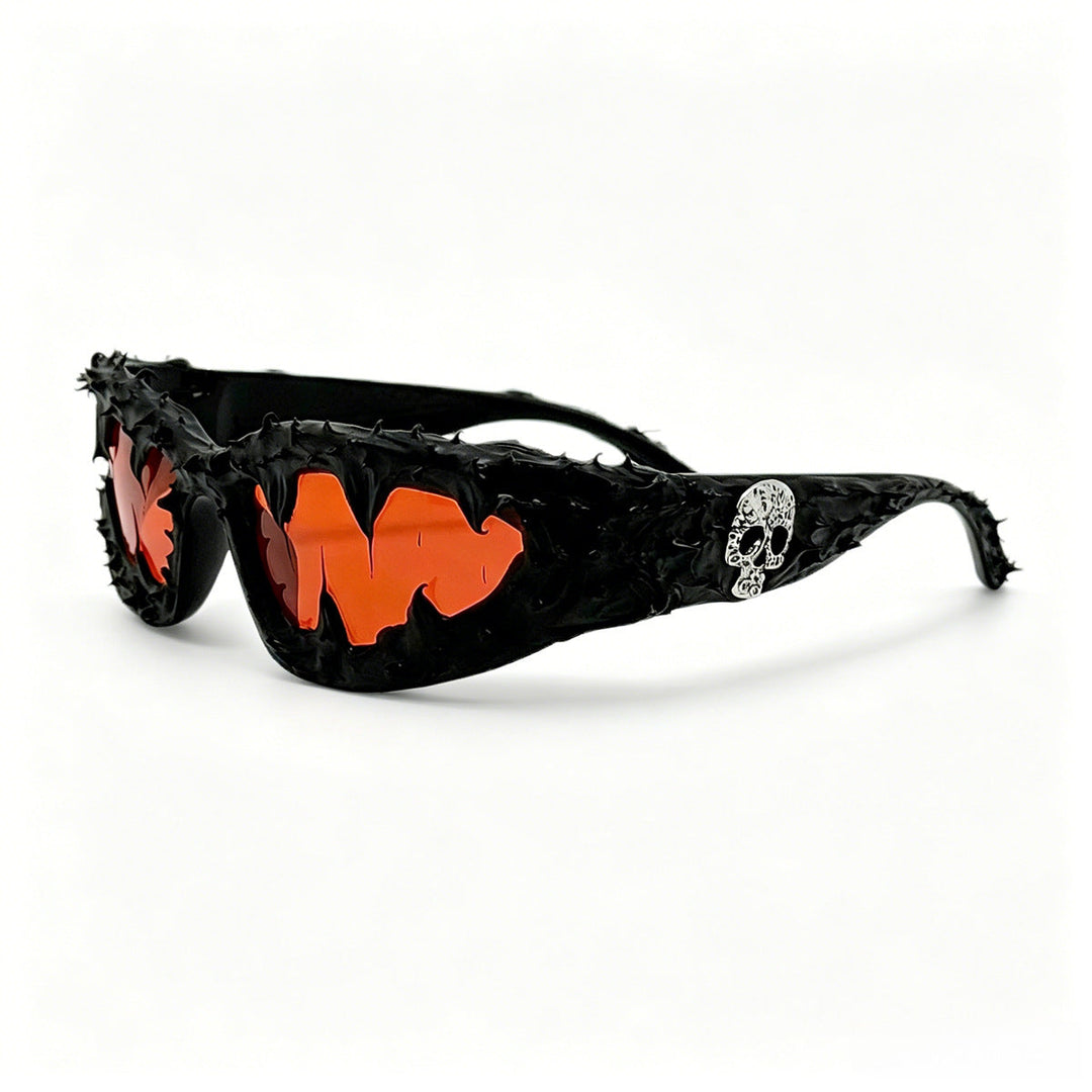 Ladies creative fashion sunglasses with unique spikes and skull design Kalsten