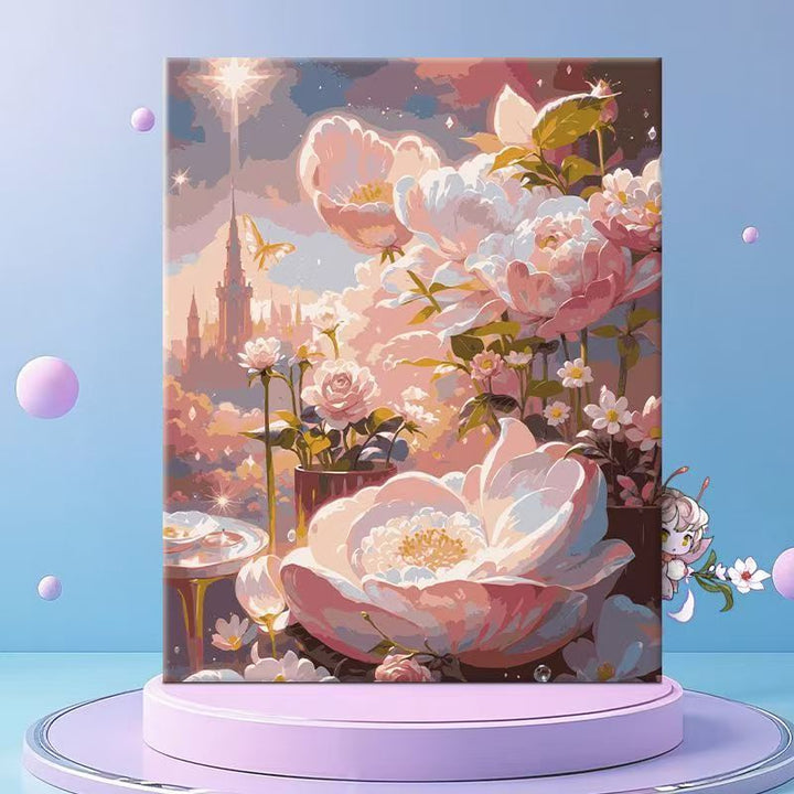 Whimsical Floral Fantasy Canvas Wall Art Kalsten
