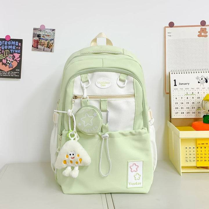 Multi-Compartment Playful School Backpack