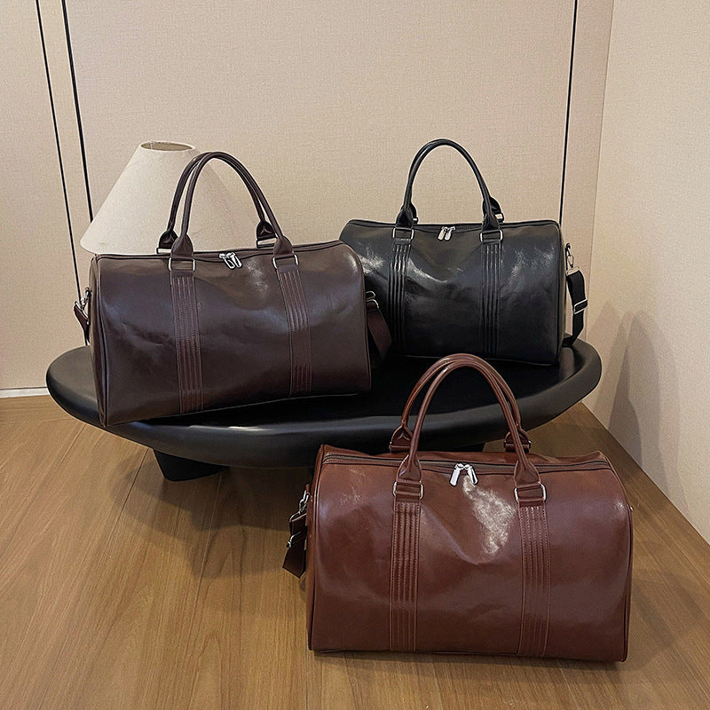 Stylish Leather Travel Duffel Kalsten