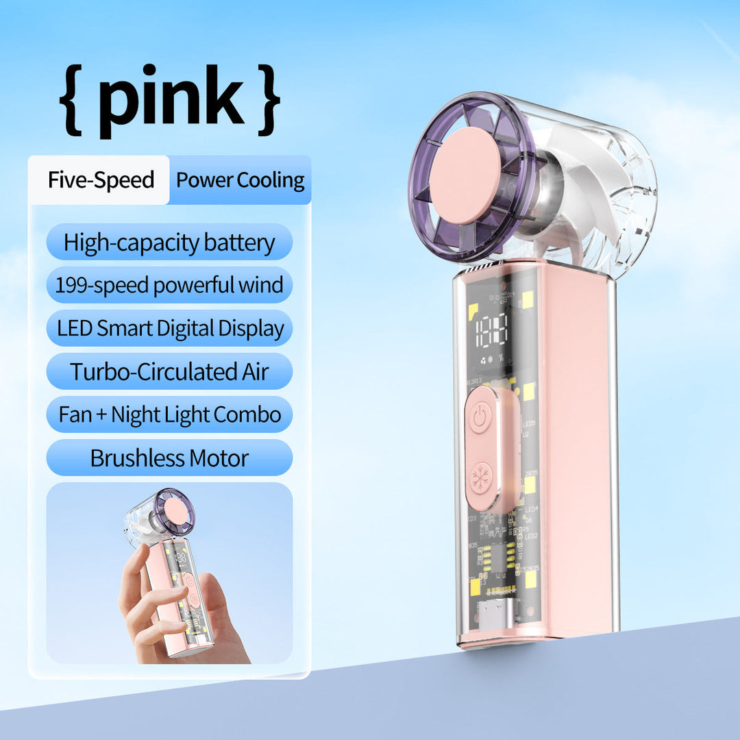 Unisex Pocket-Sized High-Speed Cooling Fan Kalsten