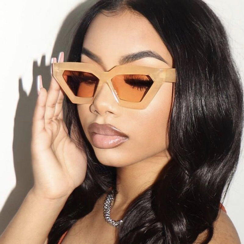 Ladies eye-catching sunglasses in unique hexagon design Kalsten