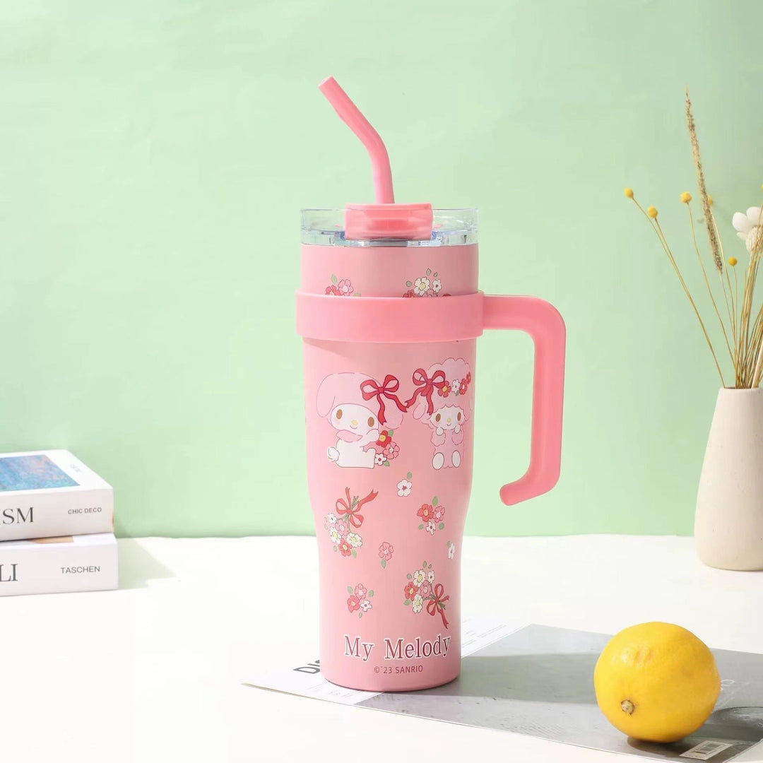 Women's insulated cup with integrated straw Kalsten