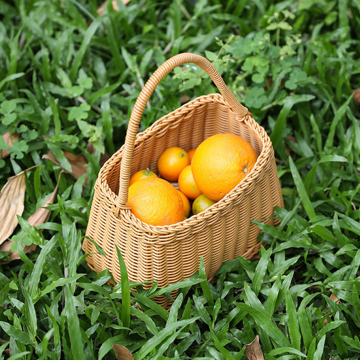 Handcrafted Woven Market Basket Kalsten