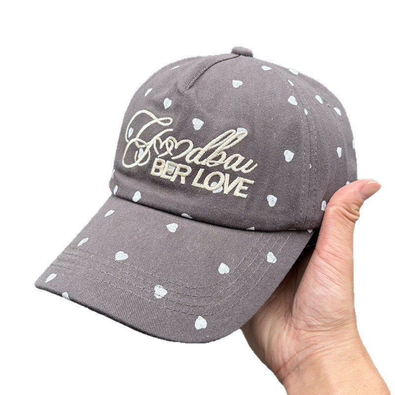 Women's Playful Heart-Patterned Adjustable Cap Kalsten