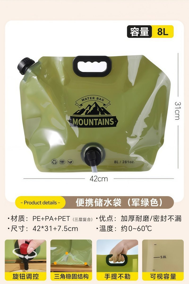 Women's Collapsible Water Container with Large Volume and Practical Features Bowlift
