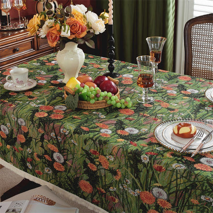 Birds and Leaves Decorative Table Runner