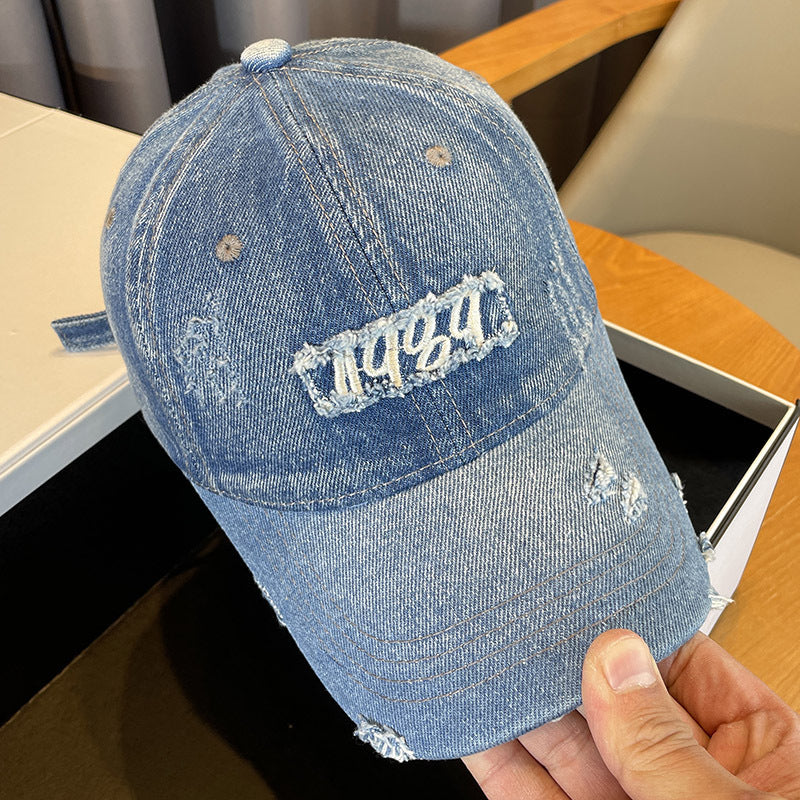 Women's Distressed Denim Baseball Cap Kalsten 1784188483