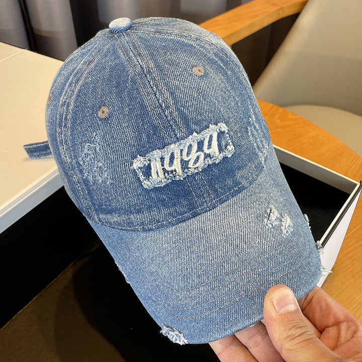 Women's Distressed Denim Baseball Cap Kalsten 1784188483
