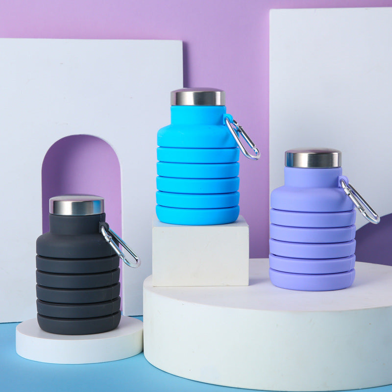 Women collapsible silicone drinking bottle Kalsten