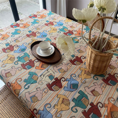Decorative Animal-Themed Tablecloth