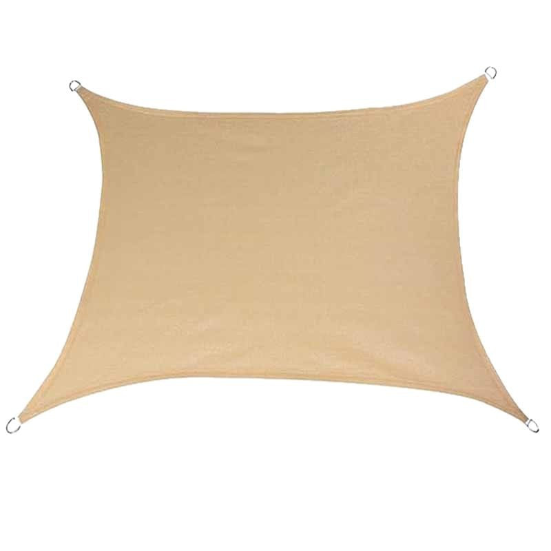 heavy-duty UV protection shade sail with reinforced stainless steel D-ring corners Kalsten
