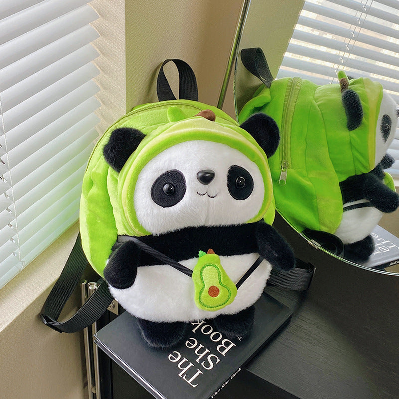 Plush backpack with panda design Kalsten