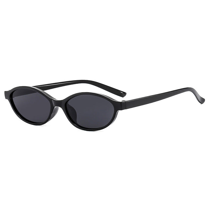Women oval-shaped sunglasses with transparent frame and UV protection Kalsten