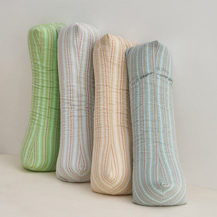 Ergonomic neck roll with stylish striped pattern Kalsten