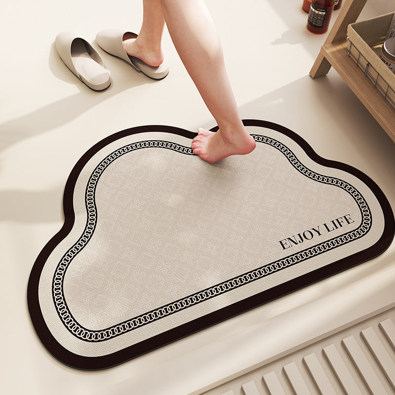 Soft Textured Cloud-Shaped Bath Mat Kalsten