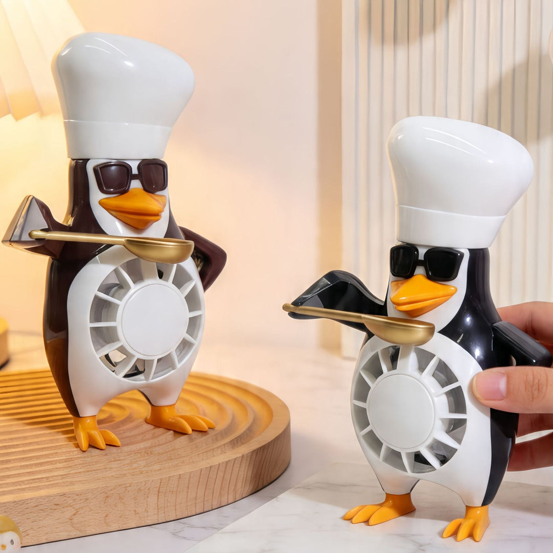 Ladies table fan in creative penguin design Kalsten