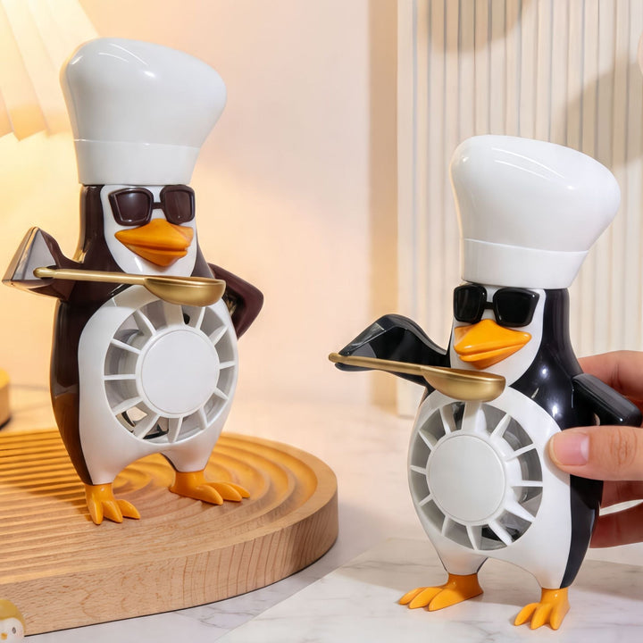 Ladies table fan in creative penguin design Kalsten