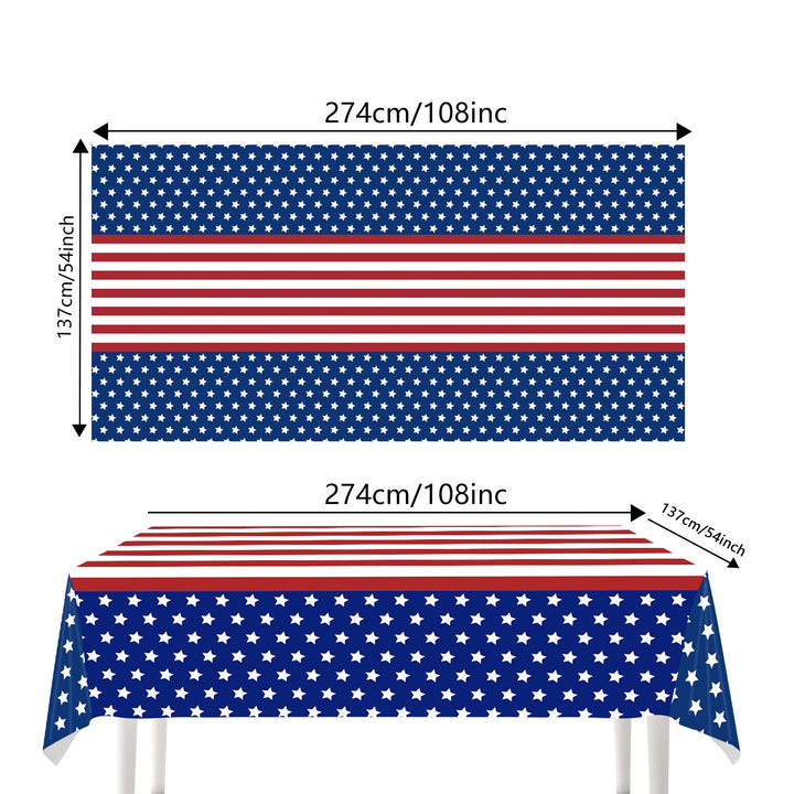 Unisex nan Patriotic Anniversary Disposable Tableware Party Kit with Stars Stripes Plates Cups Napkins Cutlery Banner Kalsten