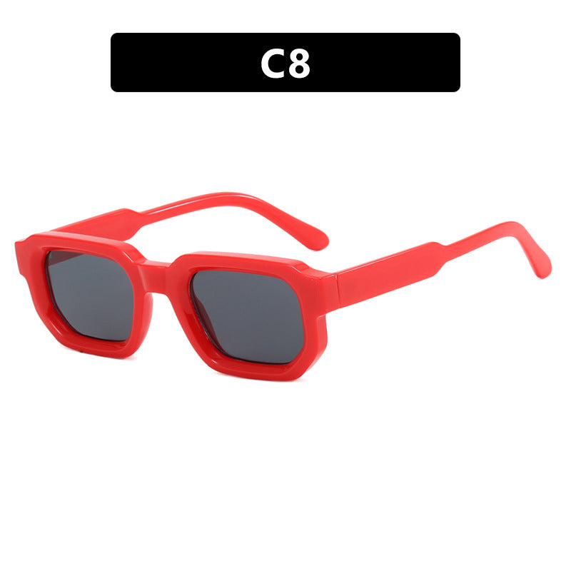 Women geometric sunglasses with fashionable high-gloss frame Kalsten