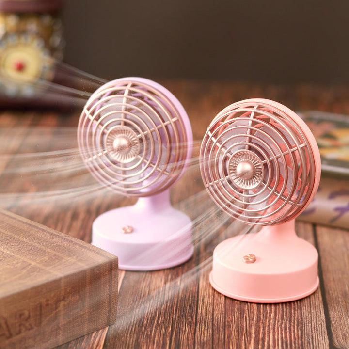Unisex nan compact portable USB rechargeable mini desk fan with adjustable tilt Kalsten