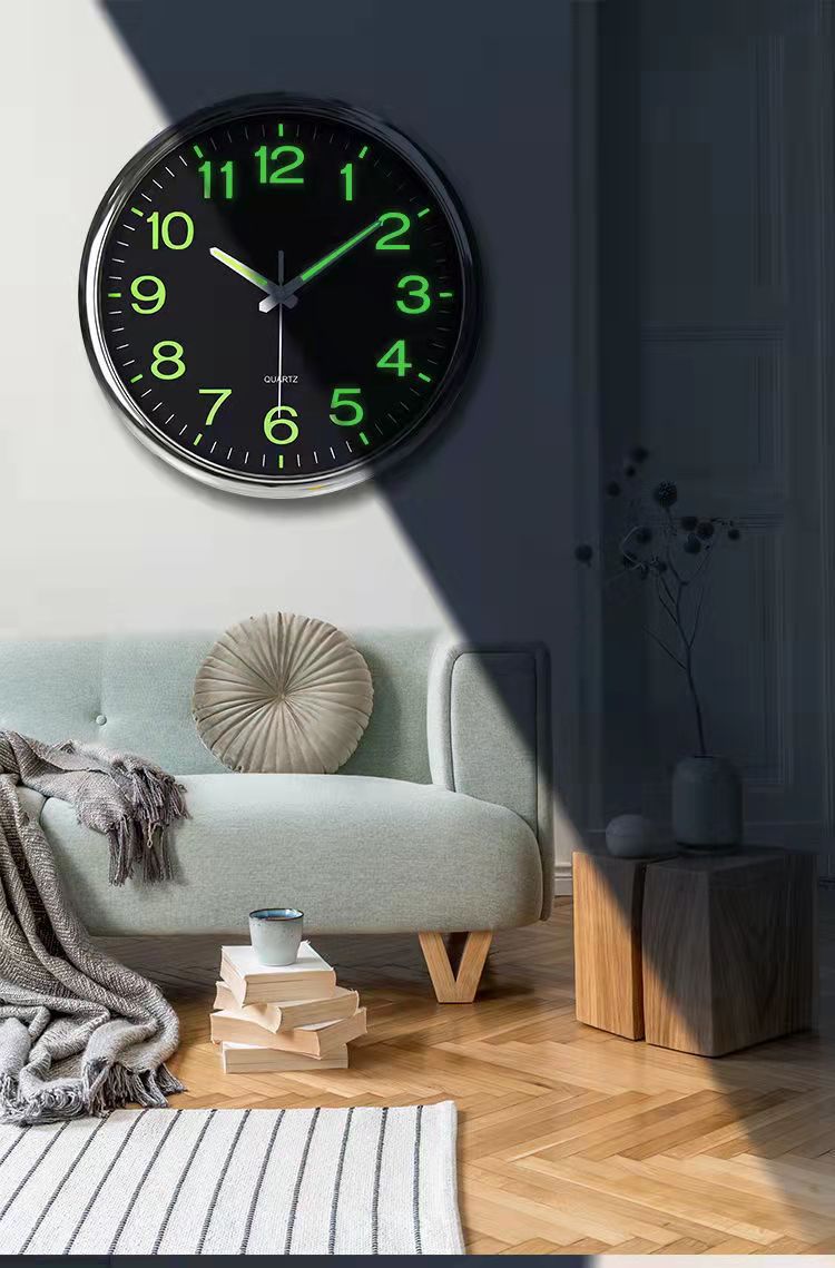 Silent Classroom Clock 30 cm - Silent & Illuminated Time Kalsten