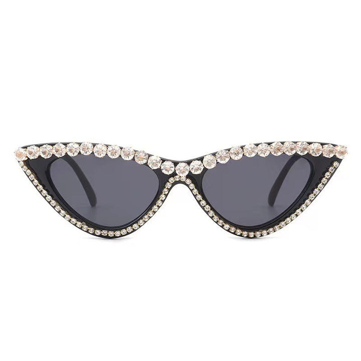 Ladies Glamorous Cat Eye Sunglasses with Rhinestone Accents Kalsten