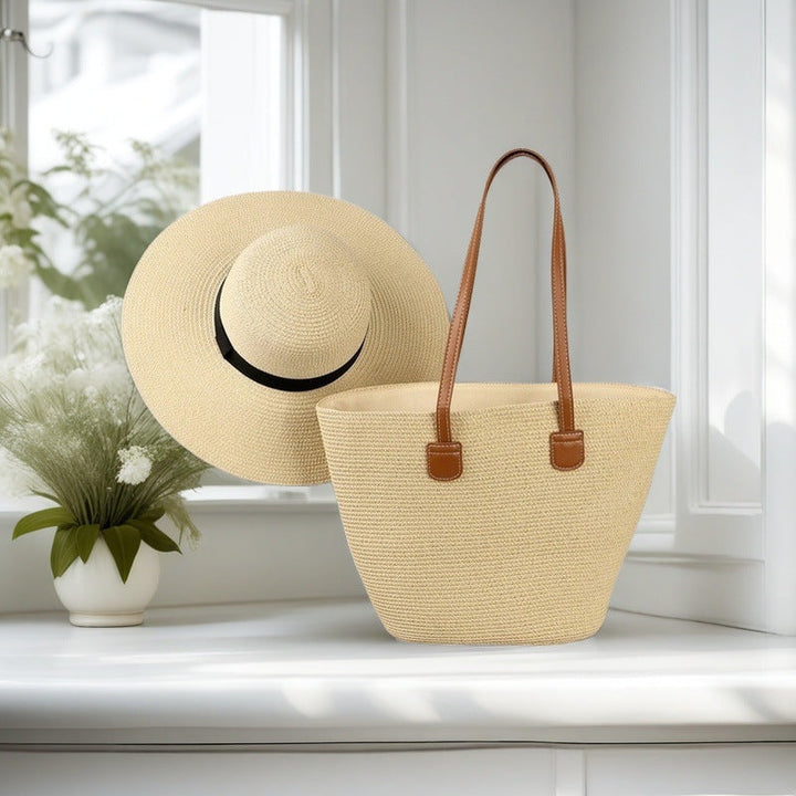 Beach bag with colorful stripes Kalsten