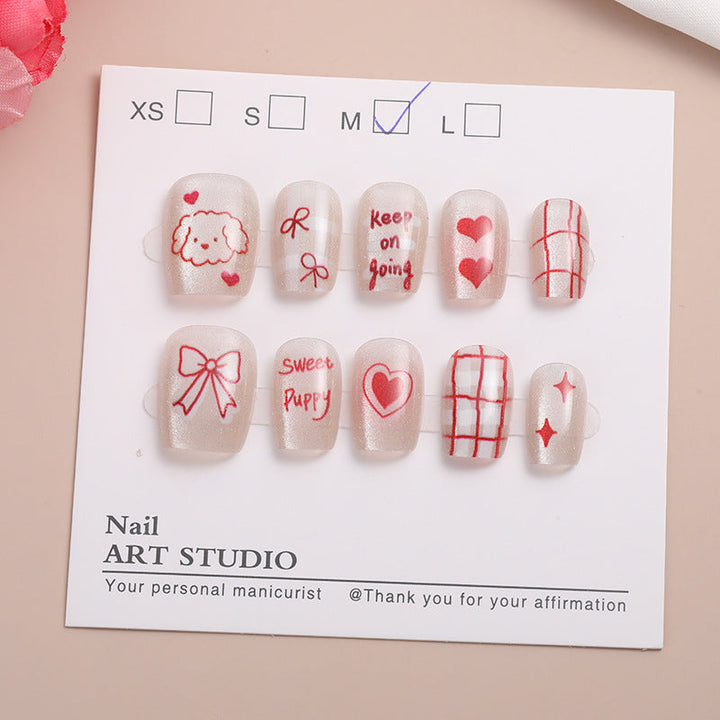 Trendy Press-On Nail Set Kalsten