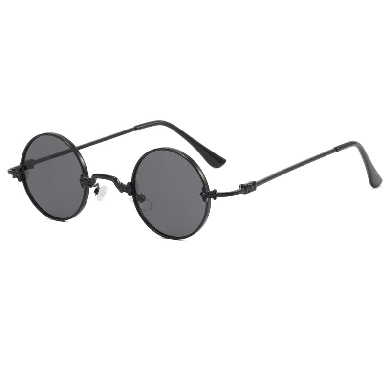 Ladies fashionable round glasses with high-quality metal frame and flexible temples Kalsten