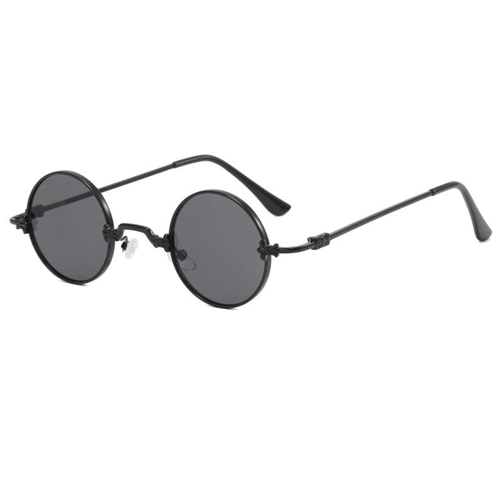 Ladies fashionable round glasses with high-quality metal frame and flexible temples Kalsten