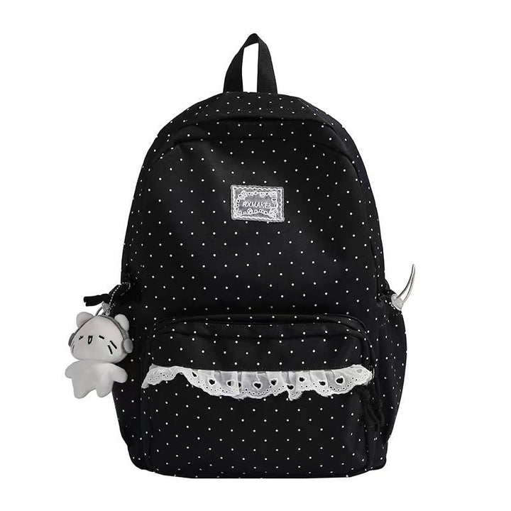 Polka Dot Ruffled Backpack Kalsten