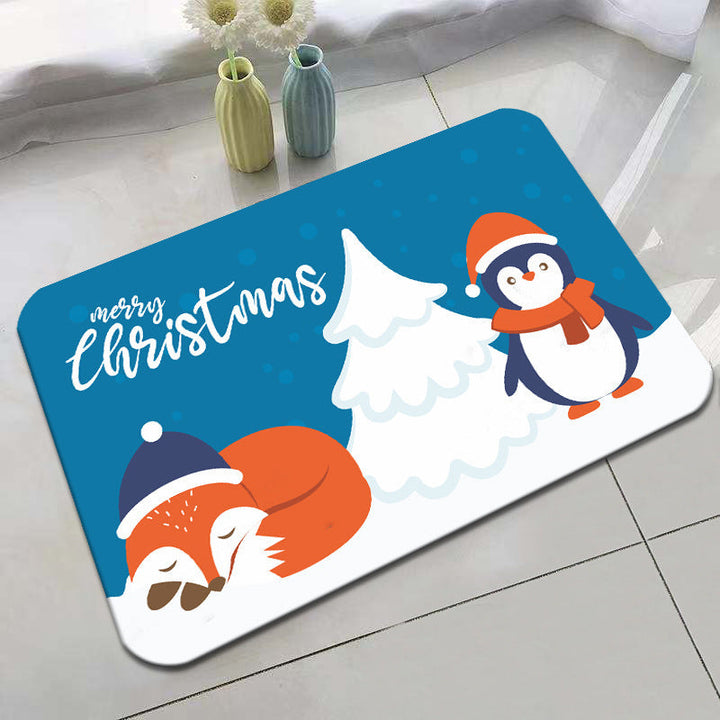 Festive Holiday-Themed Bath Mat Kalsten