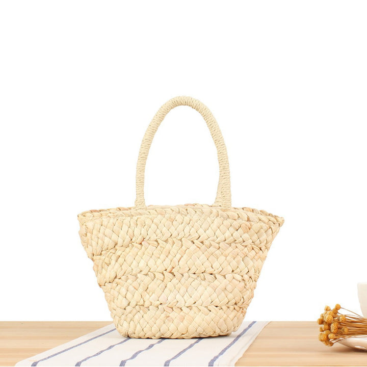 Braided Bast Tote Bag with Unusual Design Kalsten