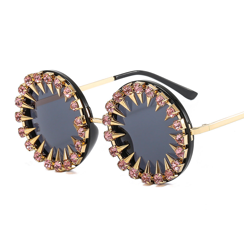 Women’s creative and eye-catching sunglasses with spikes and rhinestone details Kalsten