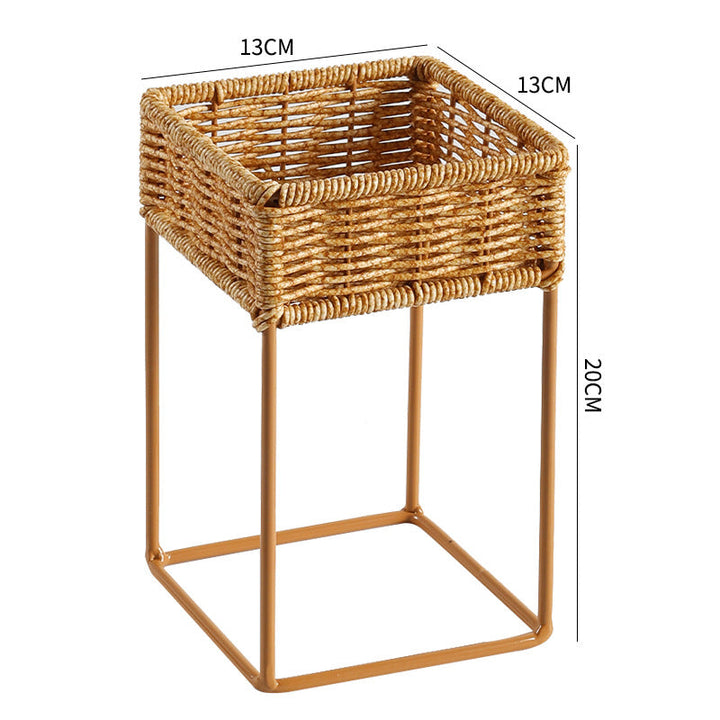 Stylish Woven Plant Holder with Stand Kalsten