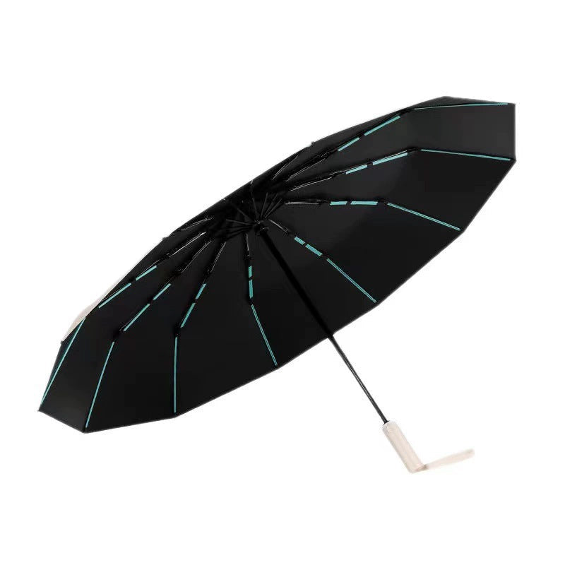 Women's Folding Umbrella with Innovative Wind Protection Mechanism Kalsten