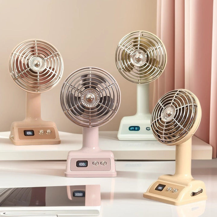 Unisex Portable Table Fan with Digital Display and Flexible Tilt Function Kalsten